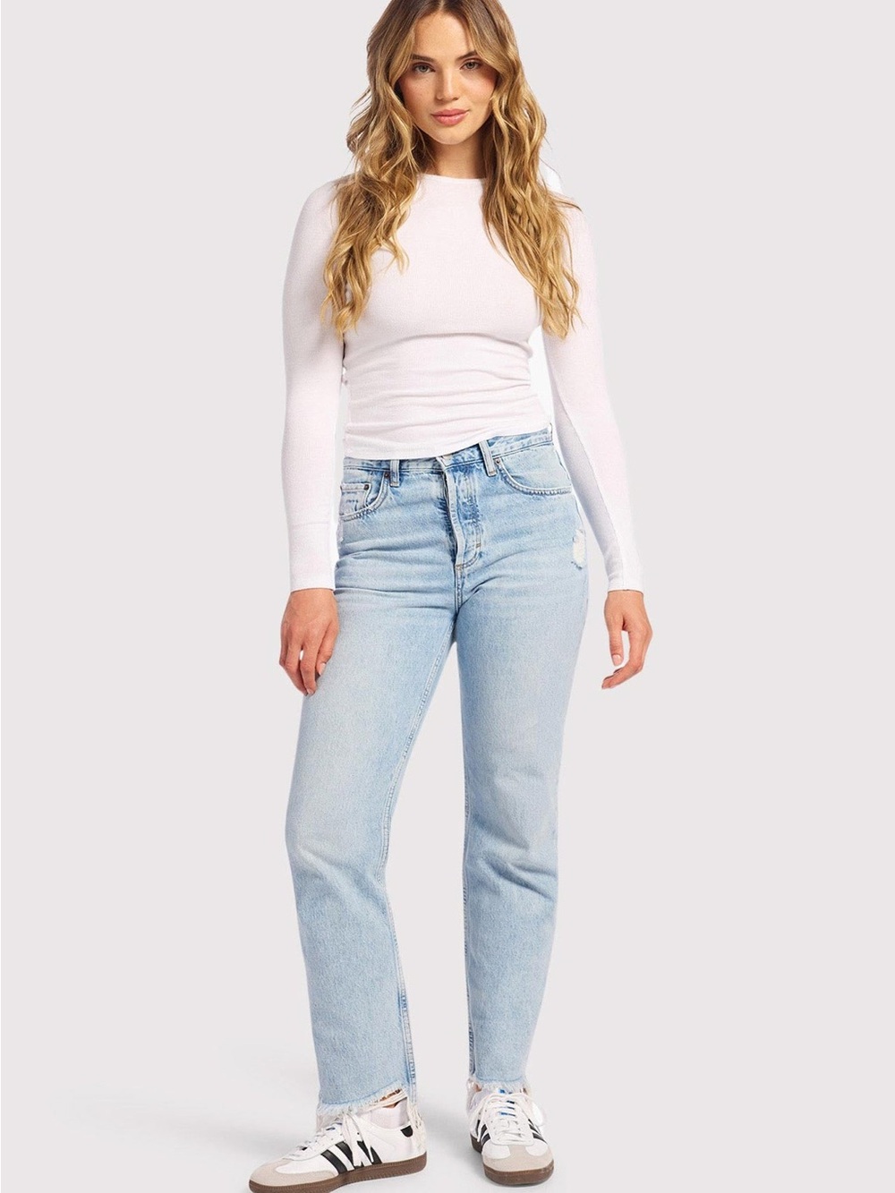 NUUDS The Straight - Ranger Blue - High-Rise Straight Women Jeans